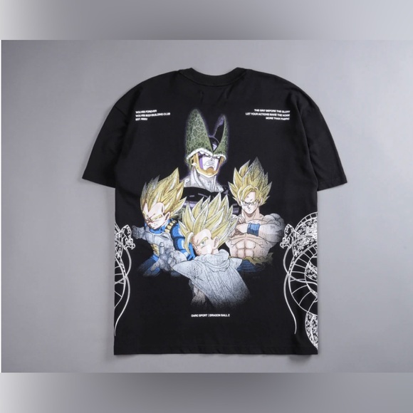 DARC SPORT X DRAGON BALL Z PERFECT FORM "PREMIUM" OVERSIZED TEE IN BLACK LARGE - Picture 2 of 4